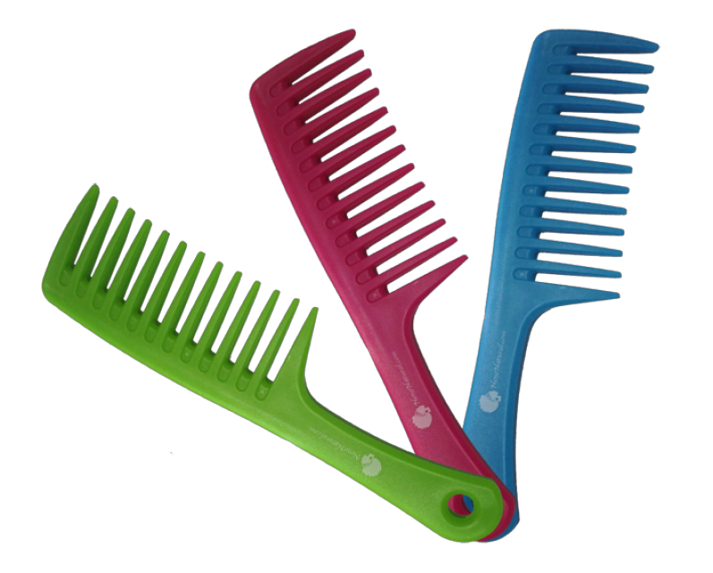 Wide Tooth Comb Set Of 3 Great For Detangling Dry Or Wet Natural